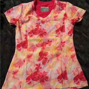 Skechers Kids Floral Tee - Pink and Yellow